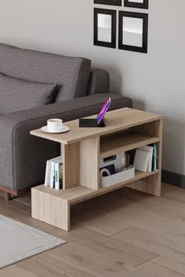 Obrázok produktu pre Skye Decor, kvalitný príkonový stolík (3 kusy) – drevo sonoma, 100% melamín | 1001