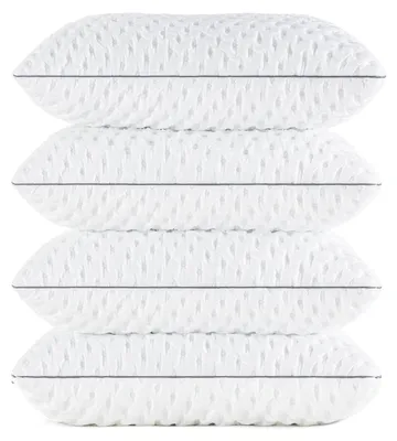 4er-Set Memory-Schaum-Kissen, 50x75 cm, verstellbar, hypoallergen