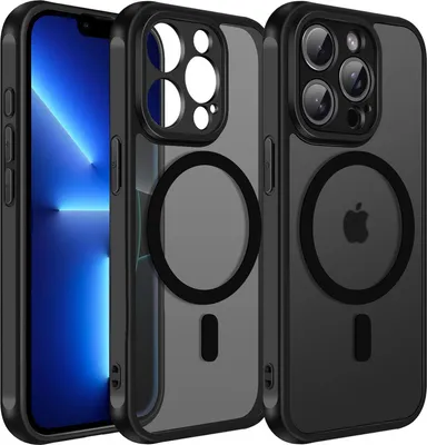 Two phone cases are shown, one with a phone inside, on a light gray background.