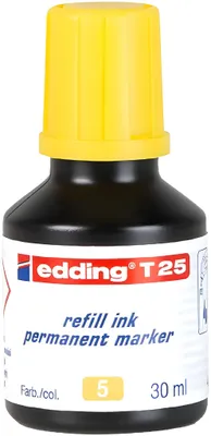 Produktbild von Edding Permanentmarker Nachfülltinte T 25 30 ml gelb