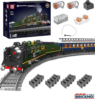 Obrázek produktu pro Parní lokomotiva Mould King 12025 Orient Express s tendrem a vagónem + aplikace a dálkové ovládání RC