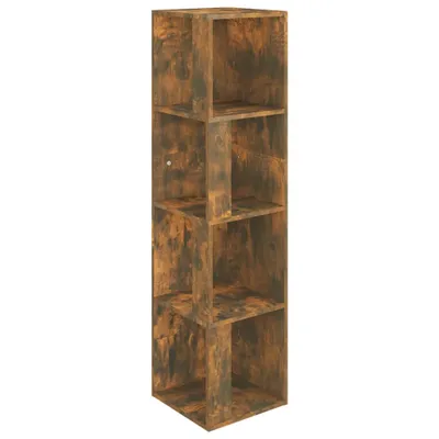 Obrázek produktu pro vidaXL Rohová police kouřový dub 33x33x132 cm výrobek ze dřeva