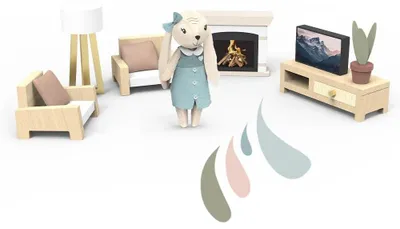 Produktbild von Möbelset für das Puppenhaus, Speedy Monkey