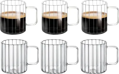 Produktbild von Wilmax Glastasse 200 ml Thermoglas 6er Set WL-888614/A6