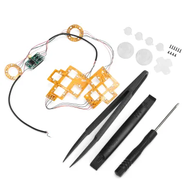 Image de Poucettes,Poucettes D-Pad,Poucettes lumineuses,Poucettes 6 couleurs,Boutons LED,Poucettes lumineuses pour manette PS4