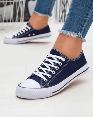 Produktbild von Damen Stoff-Sneakers - Blau, leichte Freizeitschuhe, Größe 36