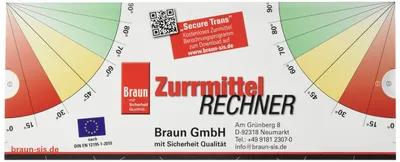 Produktbild von Braun 72510-4/EU Zurrmittelrechner