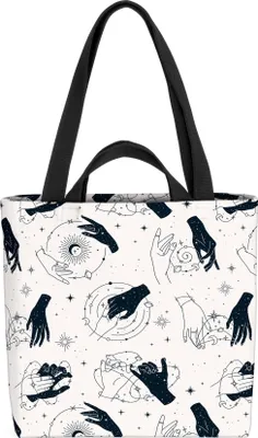 Produktbild von VOID Planeten Hände Astrologie Tasche 33x33x14cm,15l Einkaufs-Beutel Shopper Einkaufs-Tasche Bag