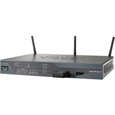 Produktbild von Cisco 887, 10, 100 Mbit/Sek, 10/100Base-T(X), 802.11b, 802.11g, 802.11n, 54 Mbit/Sek, Ethernet (RJ-45), ADSL2+