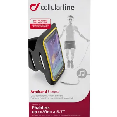 Produktbild von Cellularline Armband Fitness - Universal, Holster, Universal, 14 cm (5.5"), Schwarz