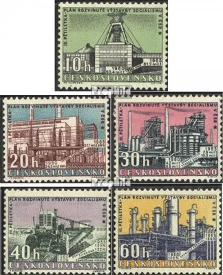 Produktbild von Briefmarken Tschechoslowakei 1960 Mi 1211-1215 postfrisch Fünfjahresplan