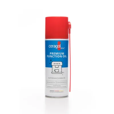 Produktbild von ceragol ultra Function Oil - lebensmittelechtes Schmiermittel für Kaffeemaschinen und Haushaltsgeräte - Schmieröl - Universal-Öl-Spray, 200ml