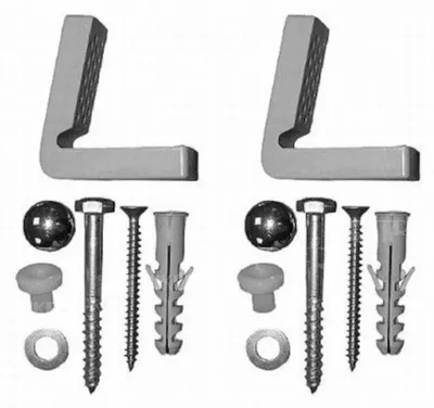 Image de Kit de fixation Jika Deep pour WC sur pied et urinoirs – Fixation encastrée