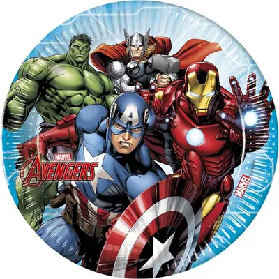 Zdjęcie produktu dla Talerzyki imprezowe AVENGERS - 23 cm - 8 szt