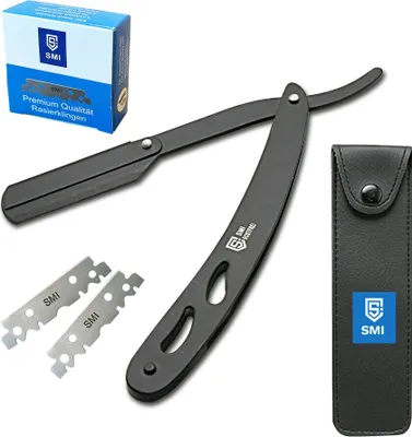Produktbild von SMI- Rasiermesser  Barber Rasierer  Rasiermesser mit Wechselklinge 100  klingen Halb