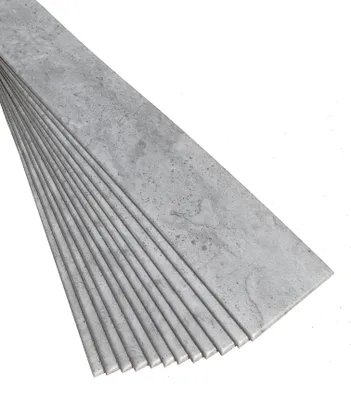 Produktbild von DECCART | Deckenpaneele | Dekorative Schaumstoffpaneele | Bretter Betonoptik | Set 60 x 100x16,7 cm | 10 m²