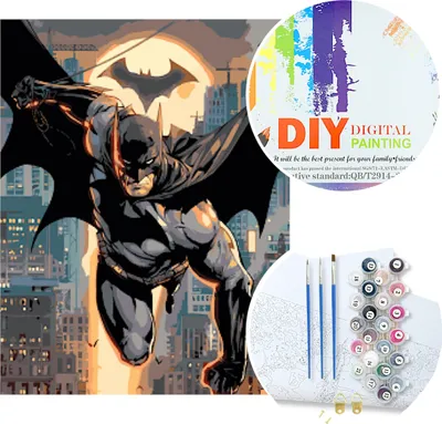 Produktbild von Malen nach Zahlen Batman | W6363