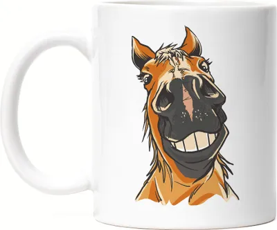 Produktbild von Pferd Tasse Weiß Hengst Stute Pferdekopf Reiten Hobbie Tier Pferdeflüsterer Ausritt Pferdeliebhaber Reiter Reiterin