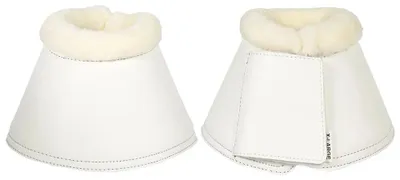 Produktbild von Harry´s Horse Excellent Faux Fur Hufglocken Für Pferde Weiß XL Weiß XL