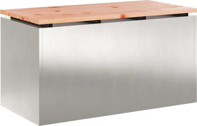 Produktbild von vidaXL Gartenbank Edelstahl 80 x 40 x 43 cm