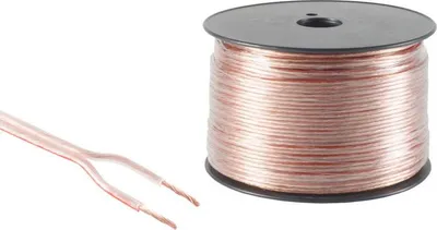 Produktbild von LS-Kabel 2x0,75qmm, transparent, Spule CCA 100m