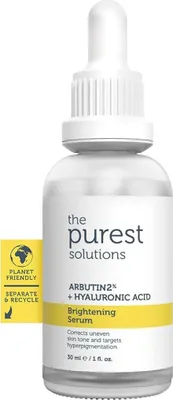 Produktbild von The Purest Solutions Aufhellendes Serum (Arbutin 2% + Hyaluronsäure) - Beseitigt Ungleichheiten im Hautton für strahlende Haut