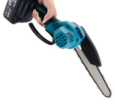 Obrázok produktu pre Elektrická reťazová píla, bezuhlíkový motor, 8 palcov pílový reťaz, 2 batérie