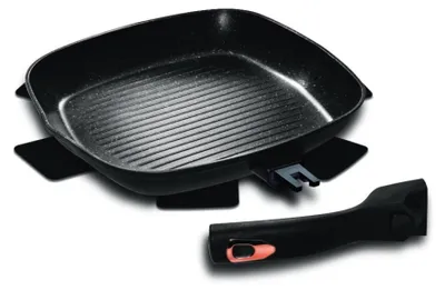 Produktbild von BERLINGER HAUS Grillpfanne BH-1953 28cm Granit Schwarz