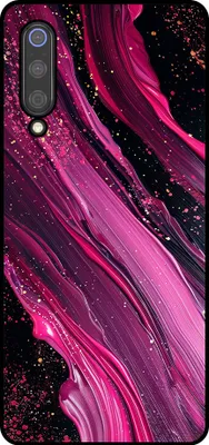 Productafbeelding van Smartphonica TelefoonhoesjeGeschikt voor Xiaomi Mi 9 met marmerprint - TPU achterkant hoesje, marmerdesign - Paars/Roze