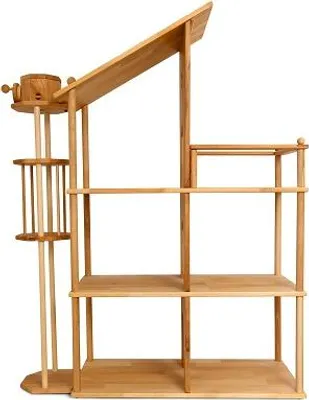 Produktbild von Puppenhaus Spielzeug Buche Natur 35x100x132 cm