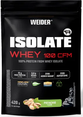 Produktbild von Weider Isolate Whey 100 CFM (420g) Pistachio - Eiweiße - Molkenprotein-Isolat