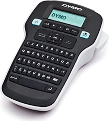 A DYMO LabelManager 160 label maker is shown against a white background.