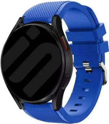 Produktbild von Strap-it Samsung Galaxy Watch 6 Classic 47mm Silikon Armband (Blau)