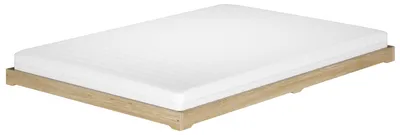Produktbild von Loftbett Futon extra niedriges Bodenbett 120x200 Esche geölt V-60.47E-12Rollrost und Matratze inkl.