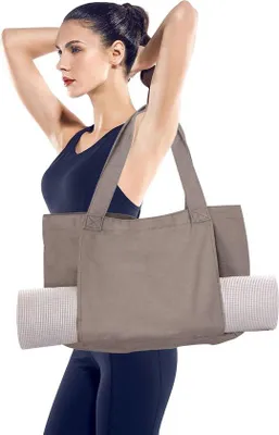 Produktbild von Famanu Yogatasche Wasserfest - Graue Sporttasche für Yogamatte