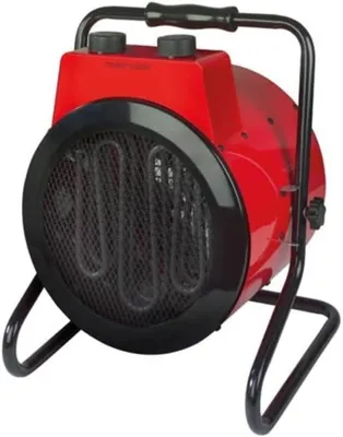 Image de Chauffage électrique de 3000W avec 2 niveaux de chauffage, thermostat et fonction de refroidissement, protection contre la surchauffe et la chute, compact et portable, idéal pour l'atelier, le garage ou la remise