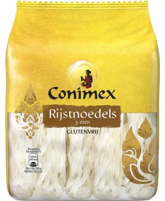 Image de Conimex Rijstnoedels 5 mm, 225 g - Authentiques nouilles de riz sans gluten