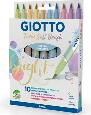Image de GIOTTO Crayon à pointe pinceau Turbo Soft Brush Pastel 10pcs