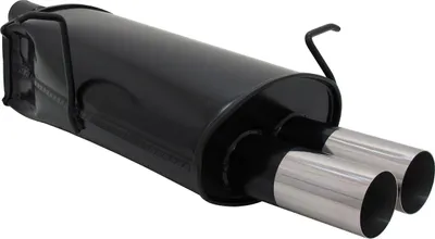Zdjęcie produktu dla Sportowy układ wydechowy Novus do BMW E46 2x76mm tłumik tylny RL-Design z ABE