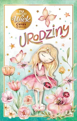 Zdjęcie produktu dla Kartka okolicznościowa Urodziny (wymienne cyfry) - AbCard