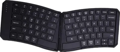 Obrázek produktu pro Ergonomická skládací klávesnice pro IOS V Shape Split Přenosná dobíjecí bezdrátová skládací klávesnice Bluetooth