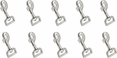 Produktbild von Karabinerhaken - Bolzenkarbinerhaken 10er Set Karabiner flache Öse 25 mm x 82 mm