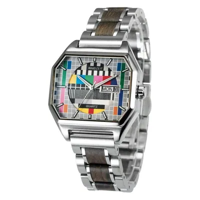 Produktbild von WAIDZEIT MO02 Armbanduhr, Sendeschluss, Silber