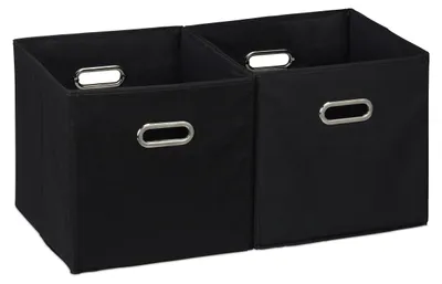 Produktbild von Omgoods – Set aus 2 zusammenklappbaren Aufbewahrungsboxen mit Griffen