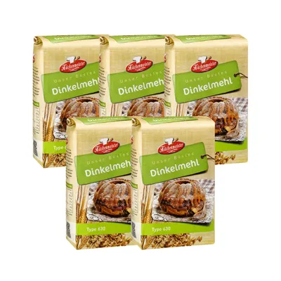 Produktbild von BIELMEIER Mehl Dinkelmehl Type 630 5 Stück á 1kg Küchenmeister