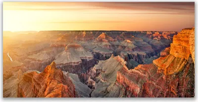 Produktbild von Tulup Leinwand-Bilder 140x70 Wandbild Canvas Kunstdruck Gebirge Landschaft