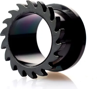 Immagine prodotto di Ohr Flesh Schwarz Tunnel Piercing Screw Saw Wheel 1754.BK.12mm