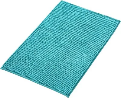 Produktbild von Famanu Badmatte Anti-Rutsch aus weichem Chenille - Petrol Türkis, 40x60 cm