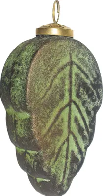 Obrázek produktu pro Clayre & Eef Vánoční cetka 7x4x13 cm zelenohnědé sklo