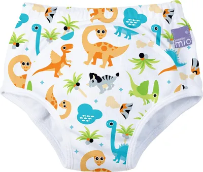 Produktbild von Bambino Mio, wiederverwendbare Töpfchen-Trainingshose für Jungen und Mädchen 3+ Jahre Dino